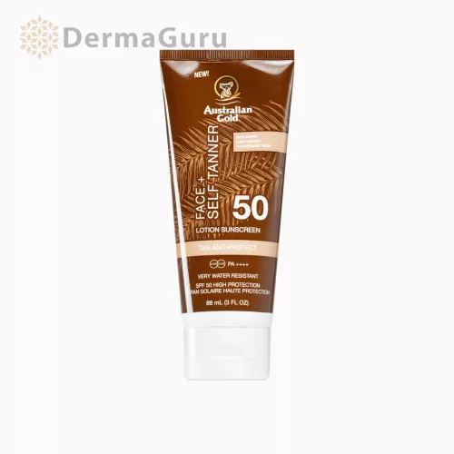 Australian Gold Face + Self Tanner SPF 50, serum do twarzy 88 ml