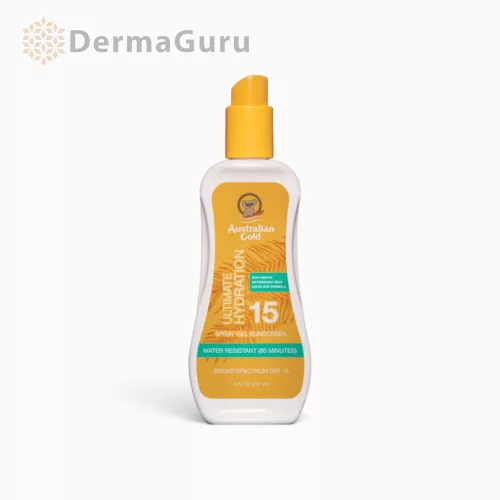 Australian Gold Ultimate Hydration SPF 15 Spray Gel, żel przeciwsłoneczny w sprayu, 237 ml