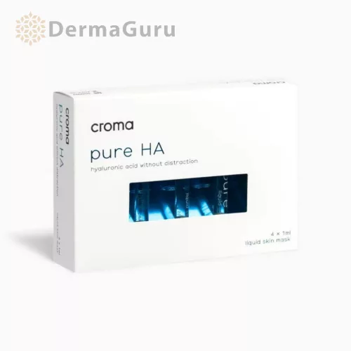 Croma Pure HA, intensywnie nawilżający roztwór do twarzy, 4x1 ml