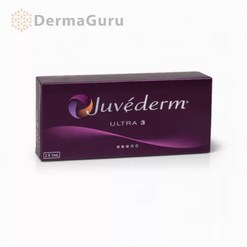 Juvederm Ultra 3 L., wypełniacz do korekcji zmarszczek i przywracania objętości ust, 2 x 1 ml