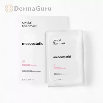  Mesoestetic Crystal Fiber Mask regenerująca maska do twarzy 5 szt.
